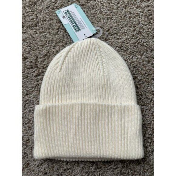 DSG Accessories - DSG womens ribbed oat milk beanie headgear OSFM Winter Hat